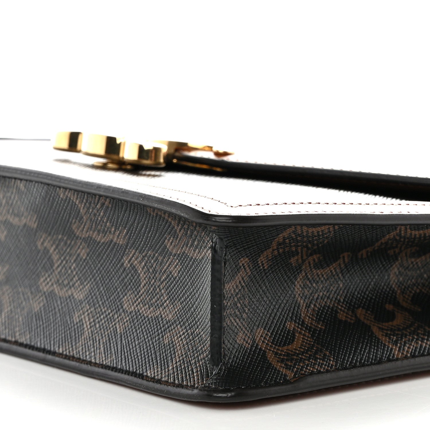 Celine Triomphe Canvas Calfskin Margo Wallet on Chain Tan 10 of 10