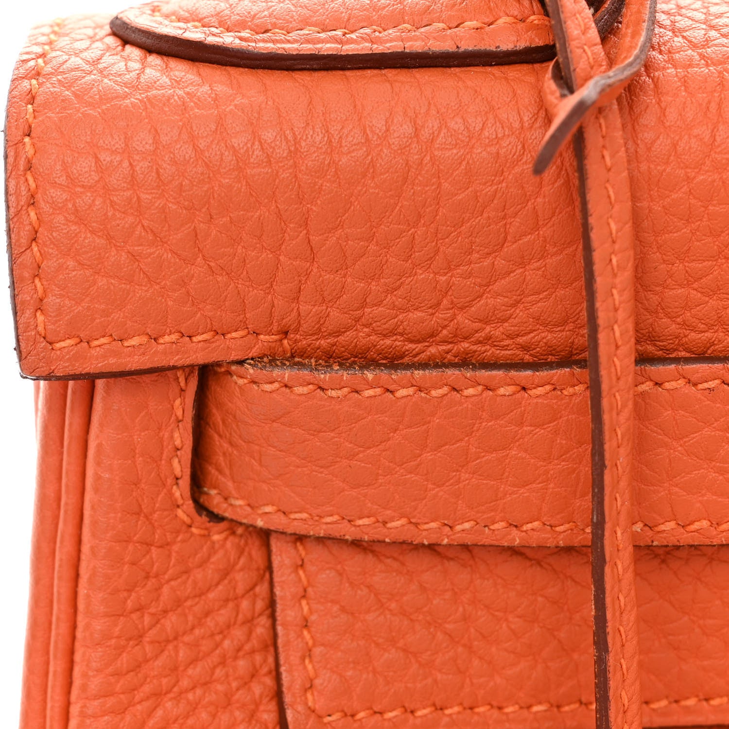 Hermes Togo Kelly Retourne 28 Orange 11 of 18