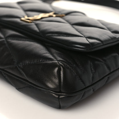 Saint Laurent Lambskin Quilted Le 57 Diamond Shoulder Bag Black 9 of 9