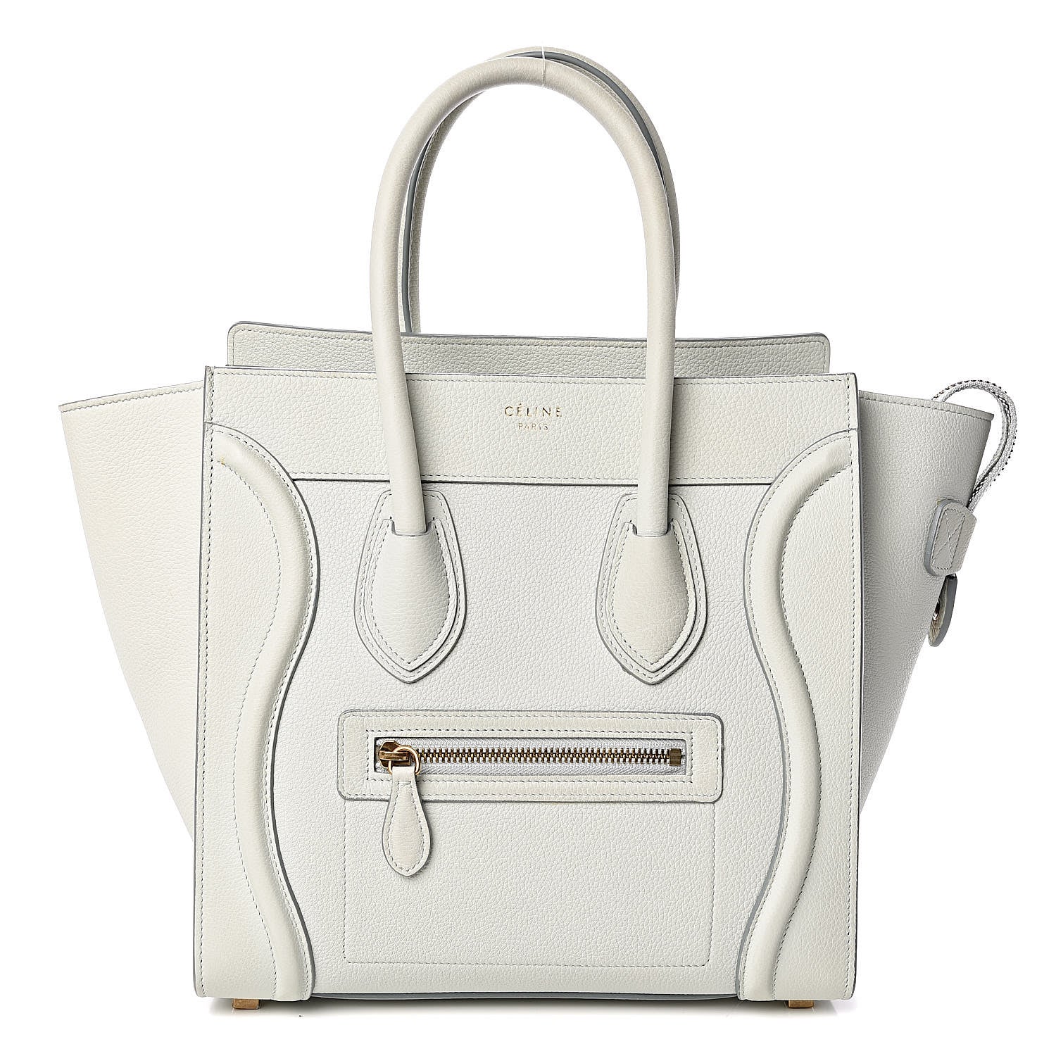 Celine Drummed Calfskin Micro Luggage Jade 1 of 10
