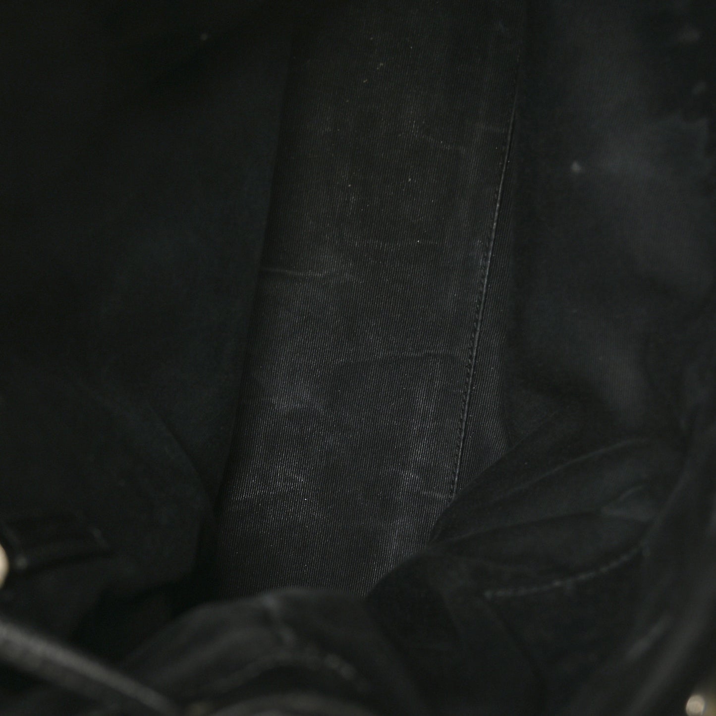Calfskin Y Quilted Monogram Medium Loulou Backpack Black