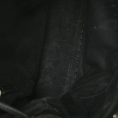 Saint Laurent Calfskin Y Quilted Monogram Medium Loulou Backpack Black 5 of 7