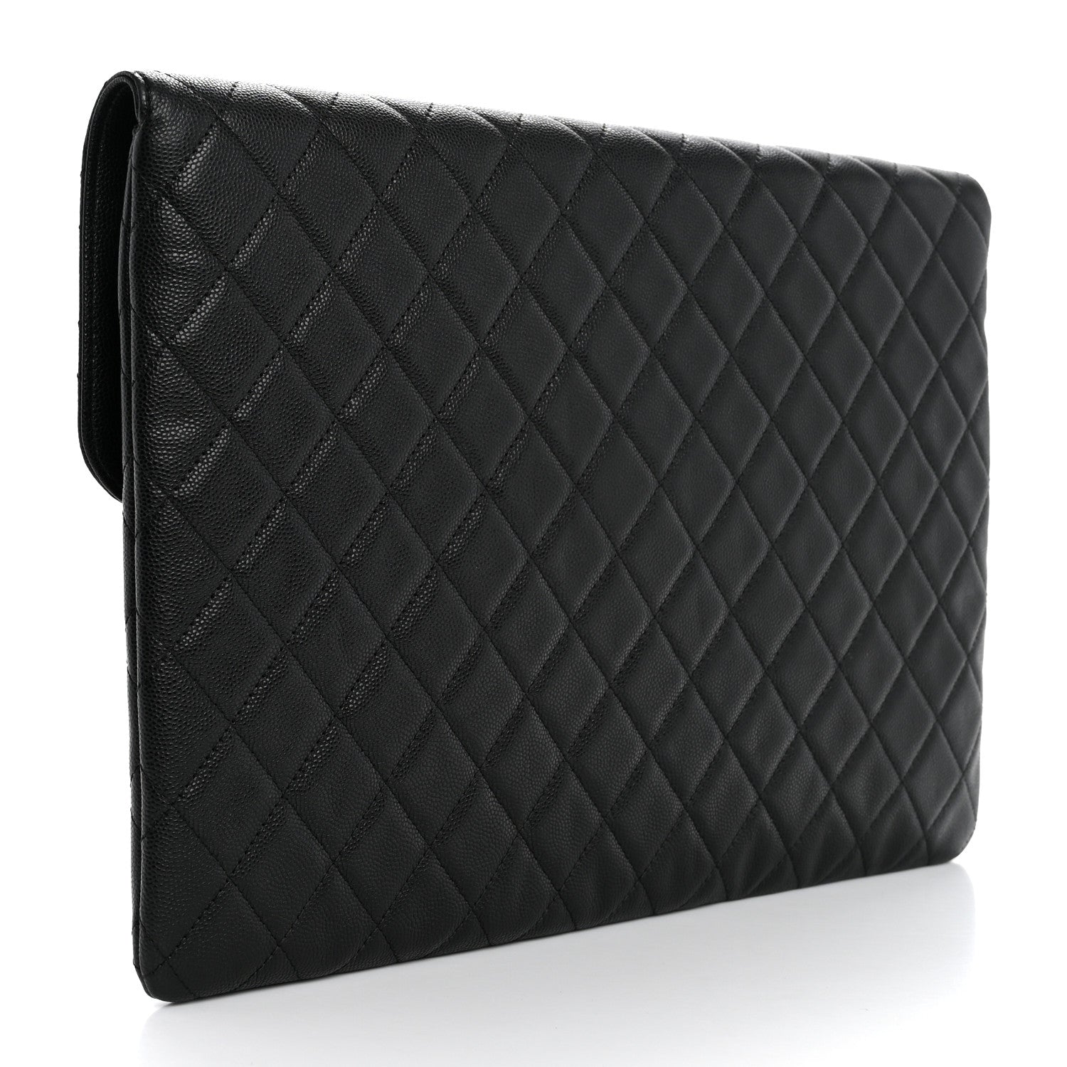 Chanel Caviar Quilted Large Golden Class Pouch Black 3 of 8