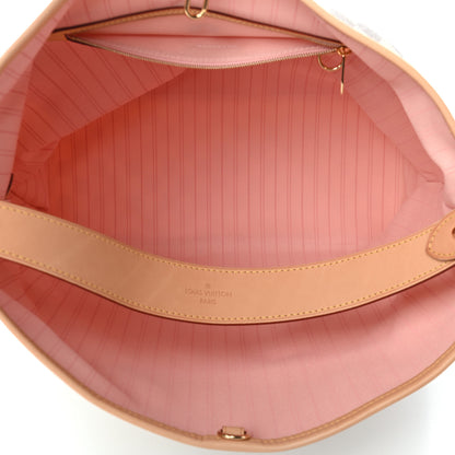 Louis Vuitton Damier Azur Delightful MM Rose Ballerine 5 of 9