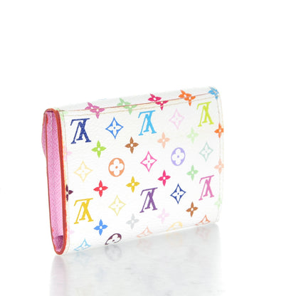 Louis Vuitton Monogram Multicolor Business Card Holder White Litchi 3 of 7