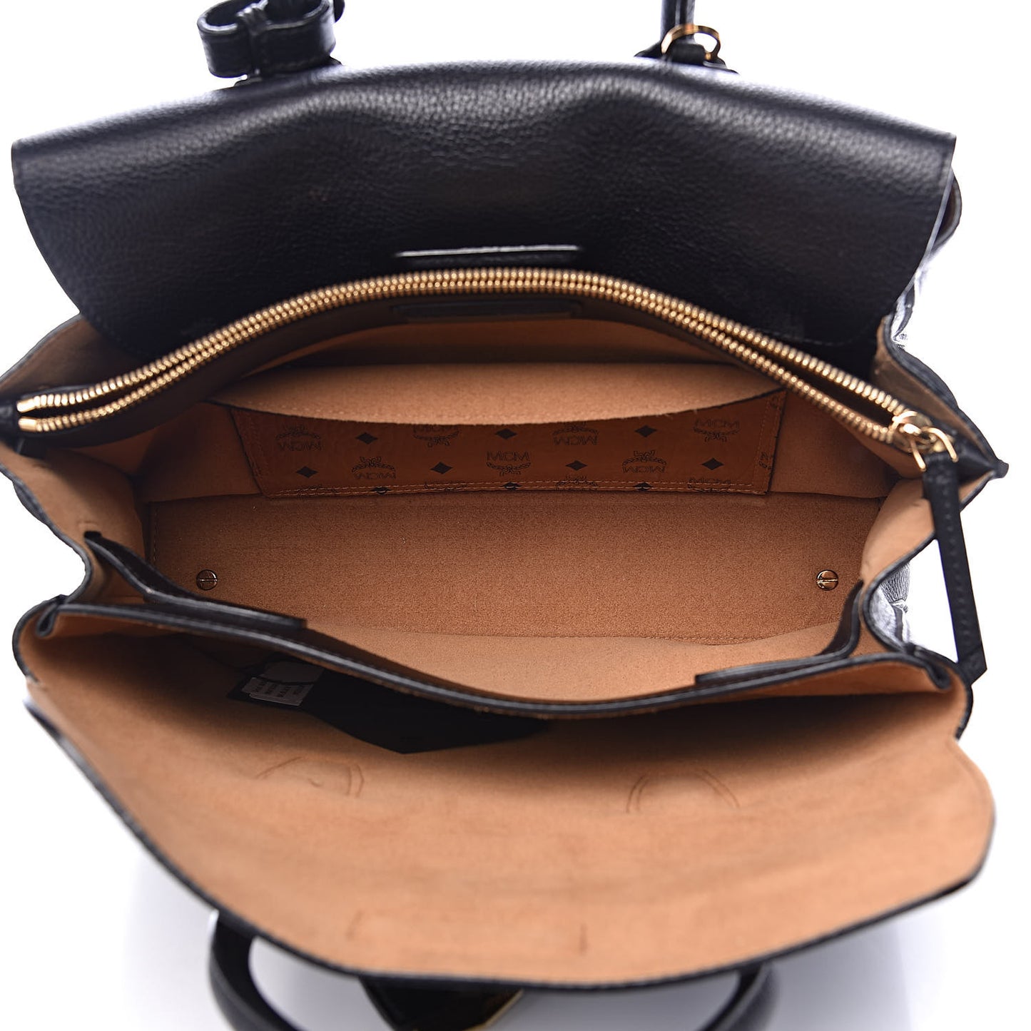 Grained Calfskin Medium Milla Tote Black