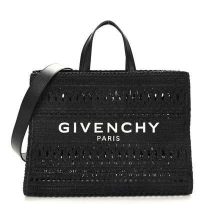 Givenchy Raffia Laced Medium G-Tote Black 1 of 8