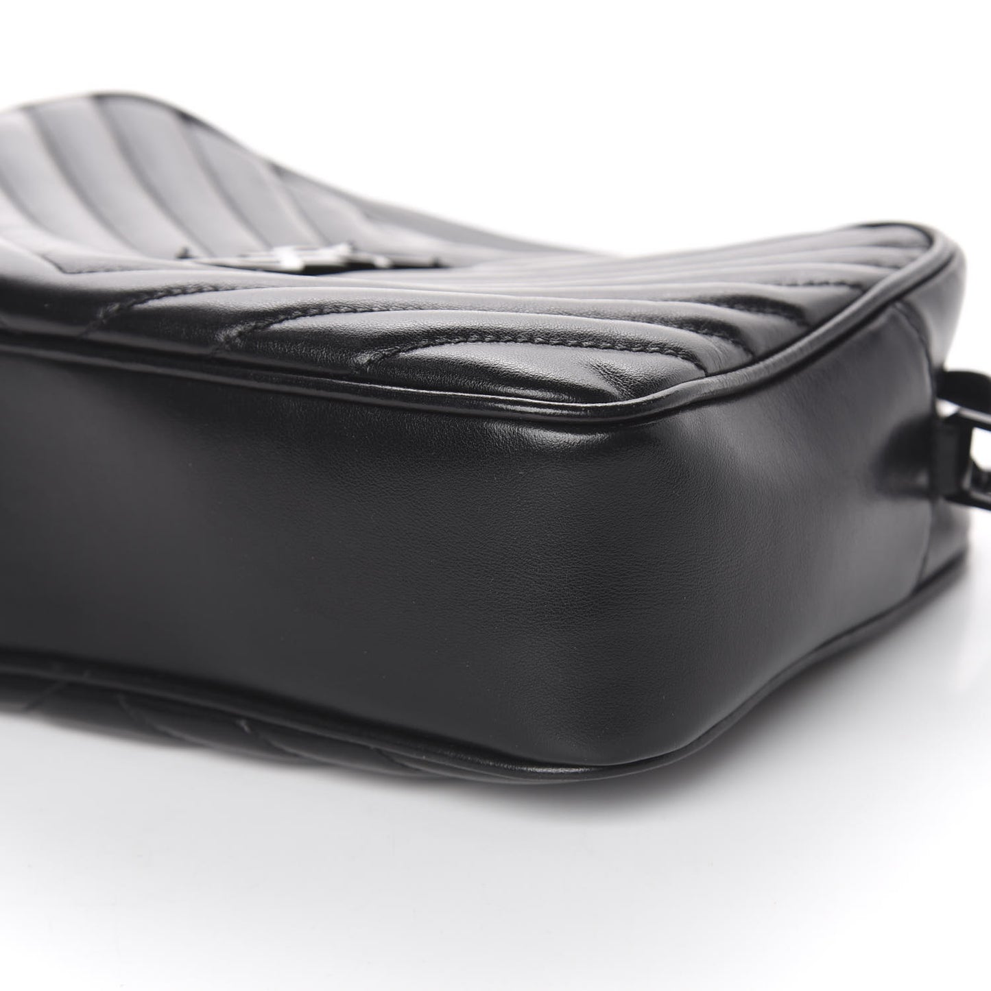 Calfskin Matelasse Monogram Lou Camera Bag Black