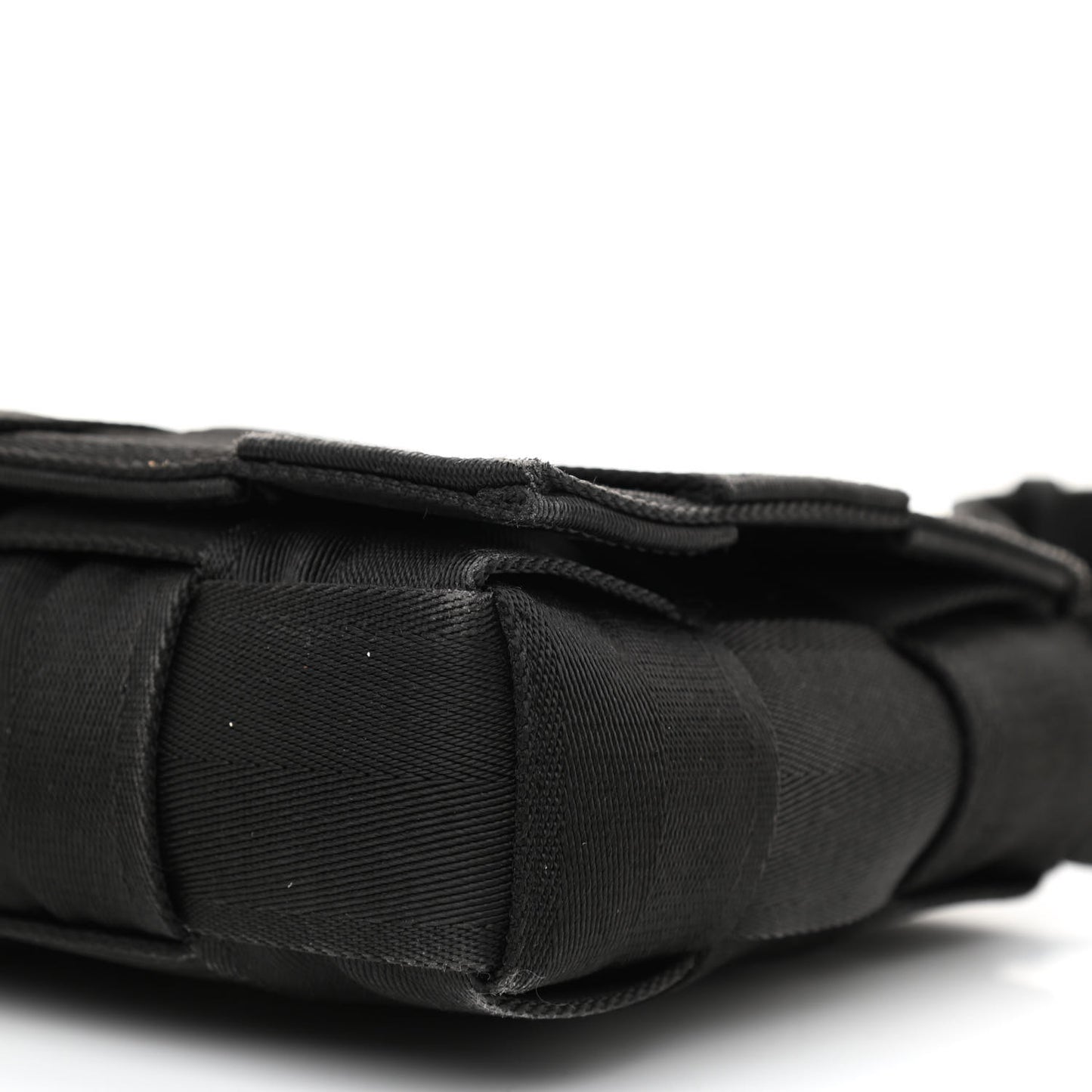 Webbing Maxi Intrecciato Cassette Bag Black