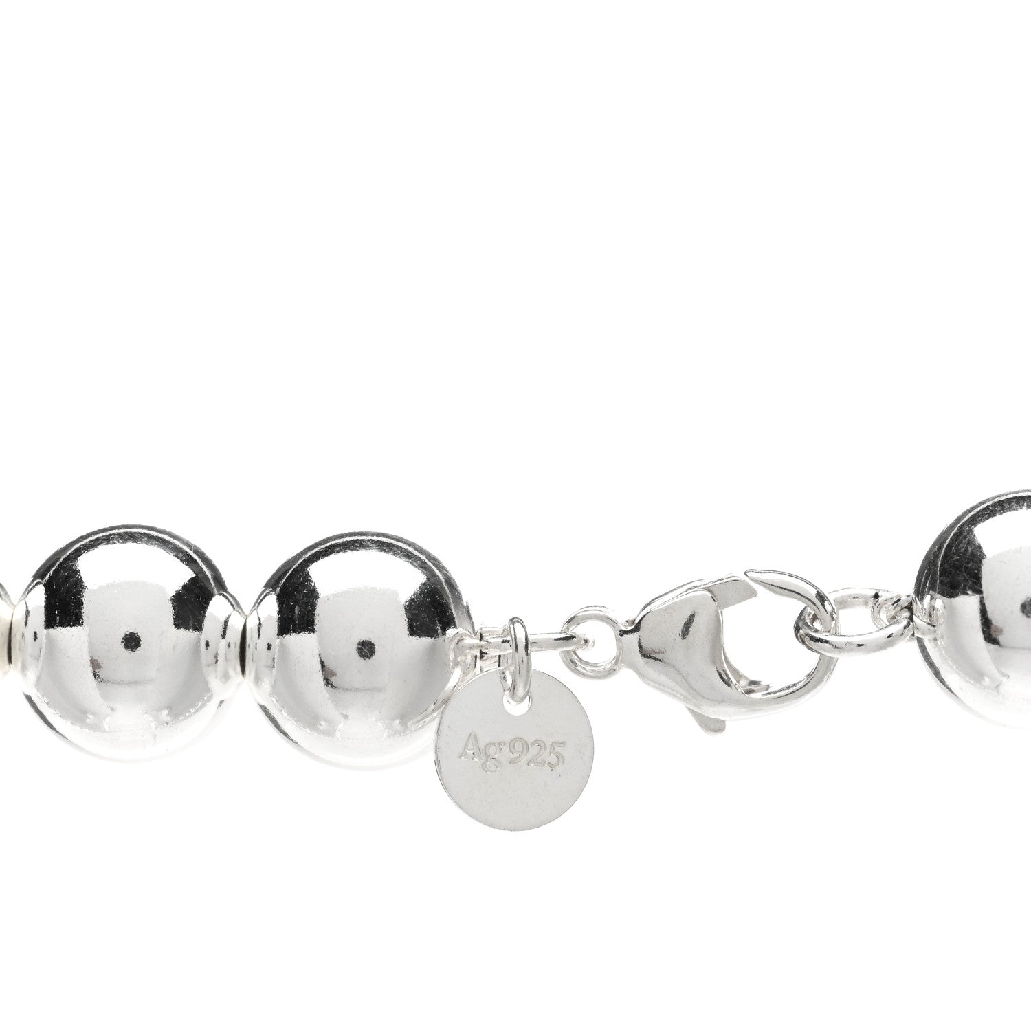 Tiffany Sterling Silver 10mm HardWear Ball Necklace 4 of 4