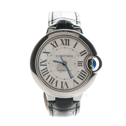 Cartier Stainless Steel Alligator 33mm Ballon Bleu De Cartier Automatic Watch 10 of 15