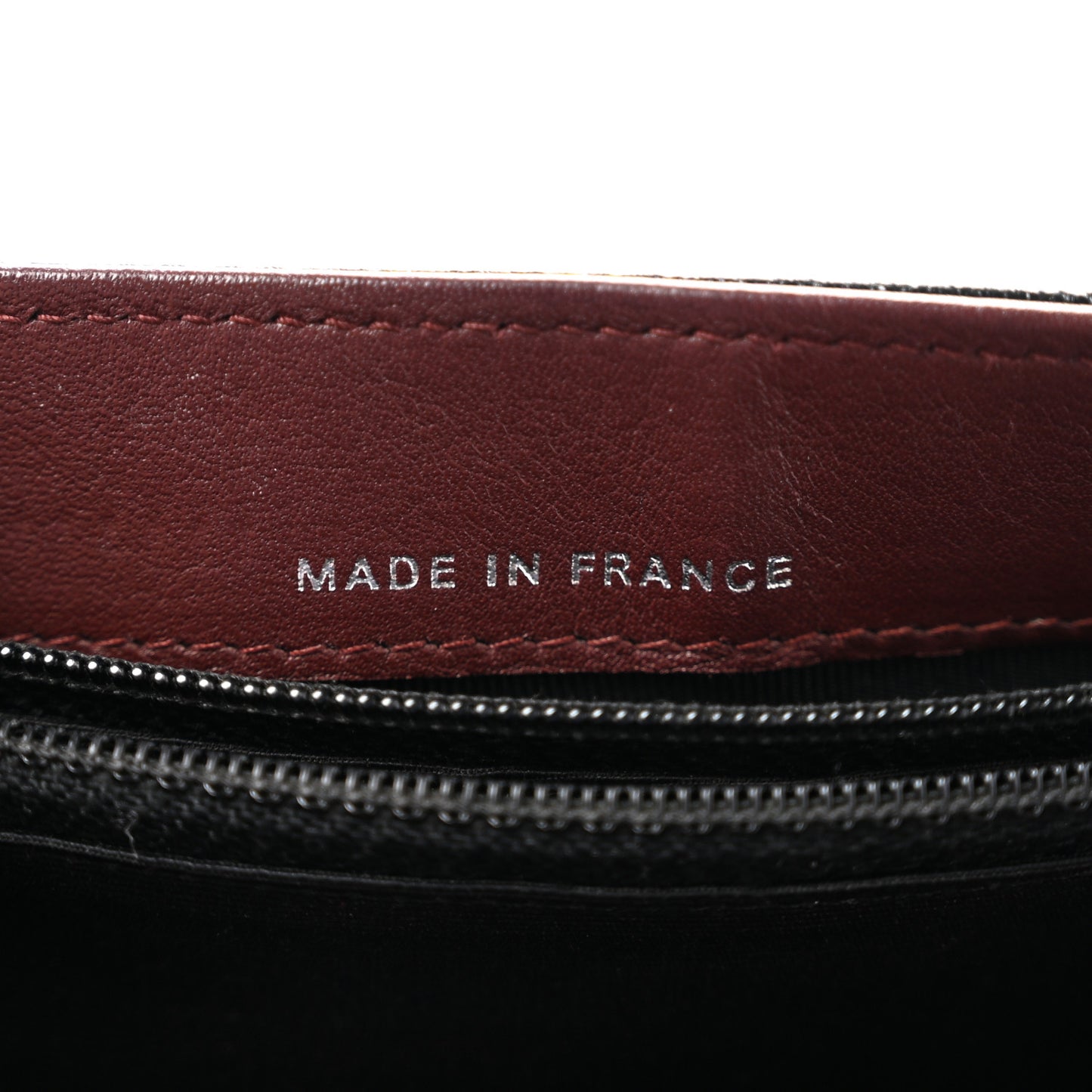 Calfskin Diamond Stitched Flap Wallet Black