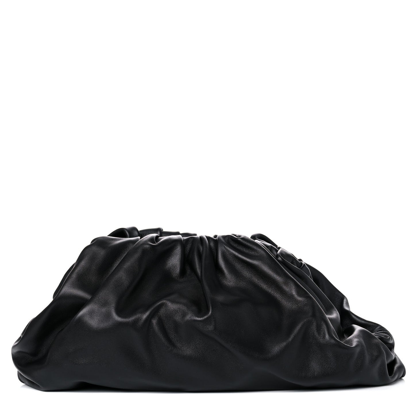 Smooth Butter Calf The Pouch Oversized Clutch Black