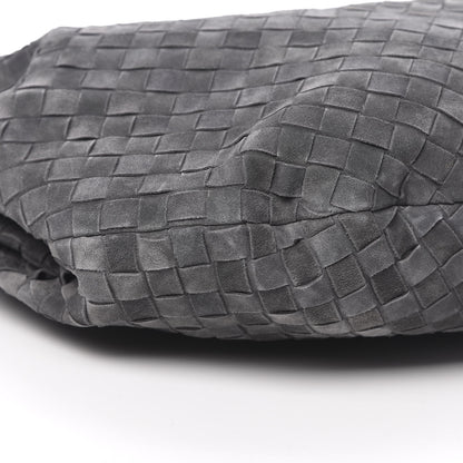 Bottega Veneta Suede Intrecciato Medium Jodie Light Graphite 9 of 11