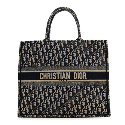 Christian Dior Oblique Large Book Tote Blue Multicolor 1 of 14