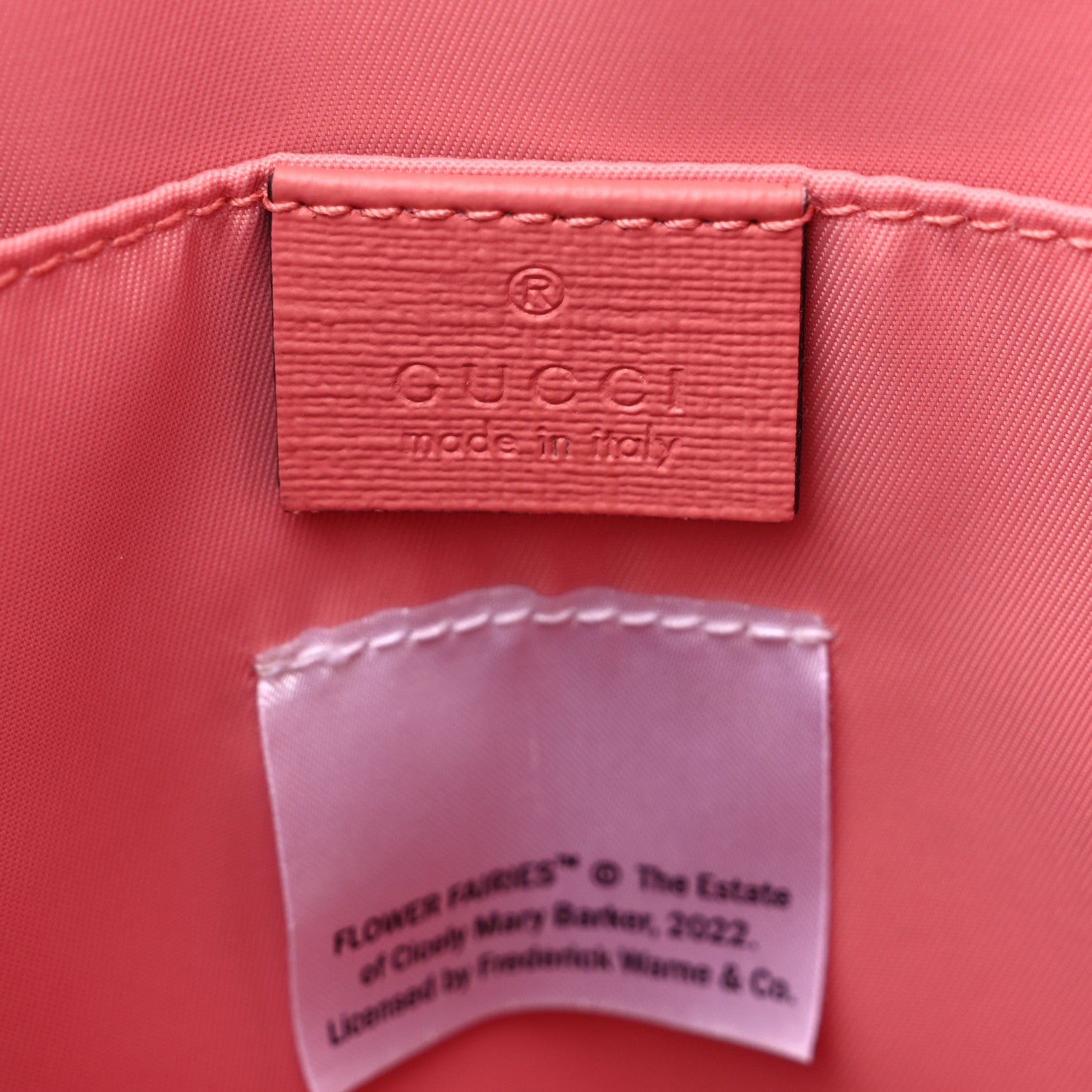 Gucci Coated Canvas Printed Fairy Childrens Tote Pink 6 of 12