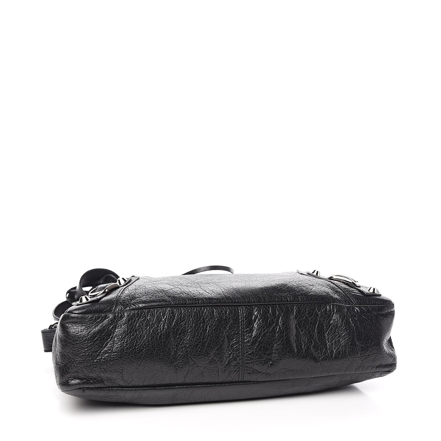 Agneau Classic Silver Hardware Town Black