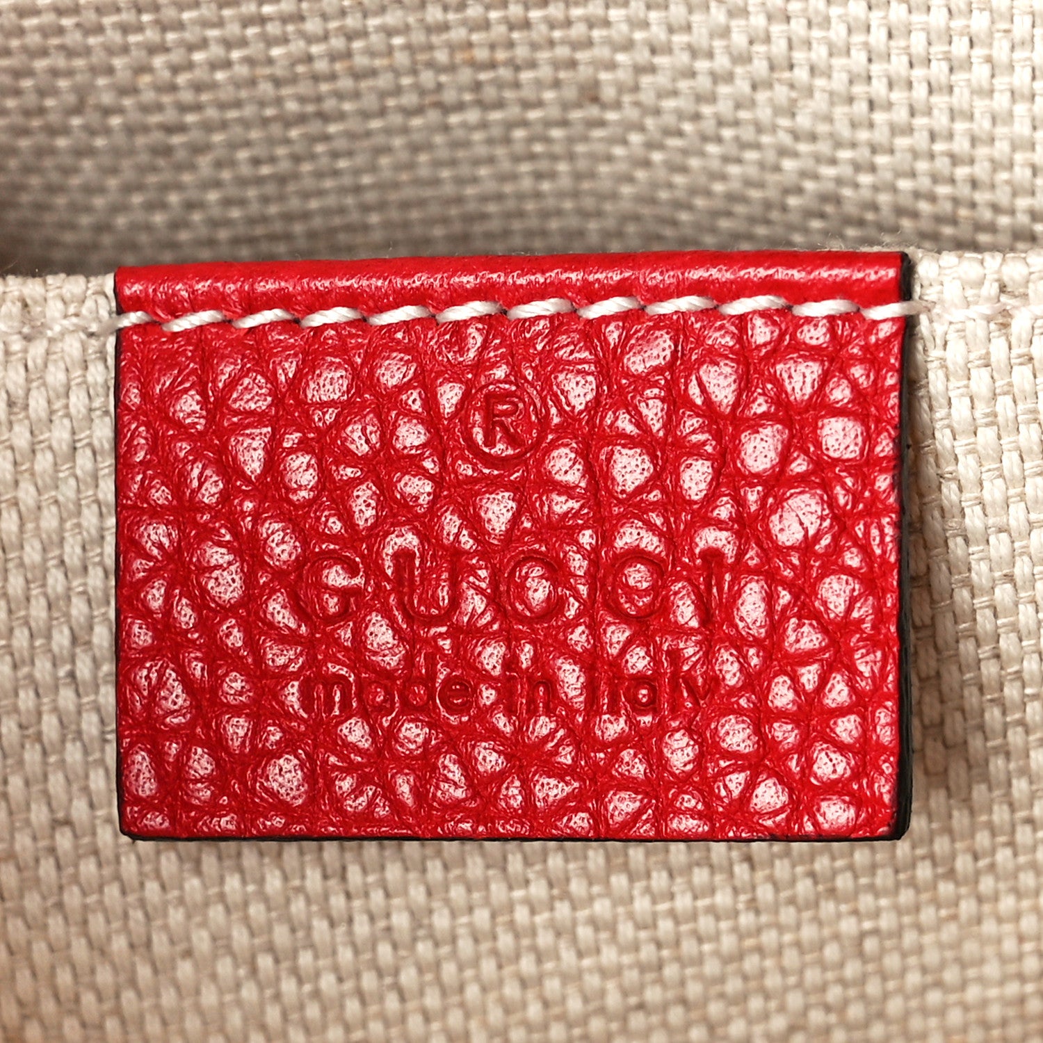 Gucci Pebbled Calfskin Small Soho Disco Bag Vibrant Red 6 of 12
