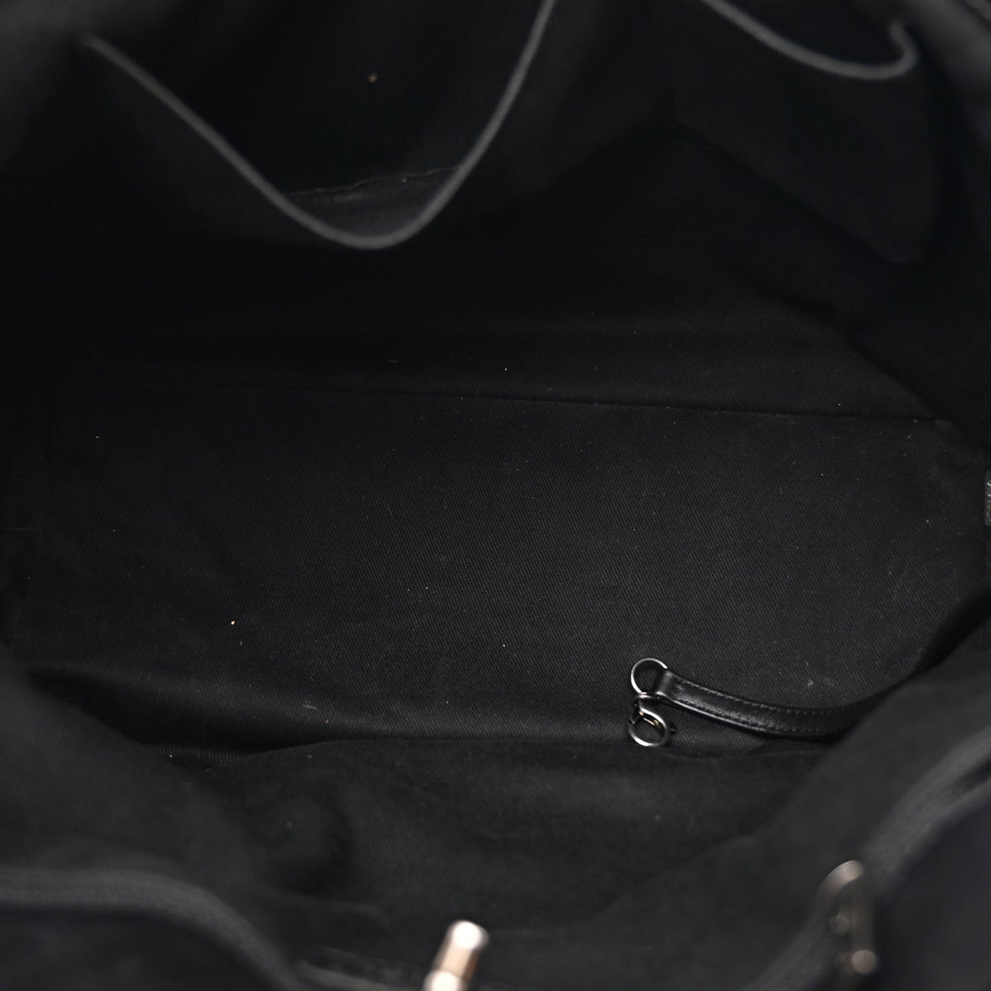 Calfskin Quilted Large Shopping In Chains Tote Black