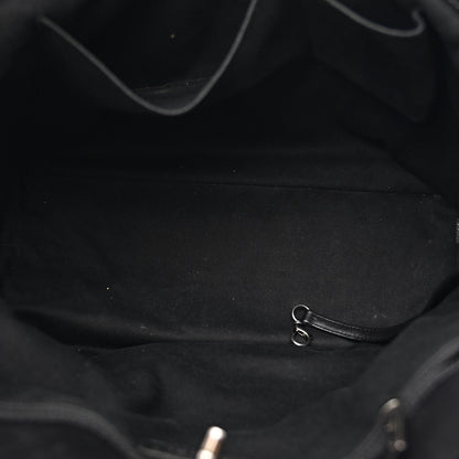 Chanel Calfskin Quilted Large Shopping In Chains Tote Black 5 of 11