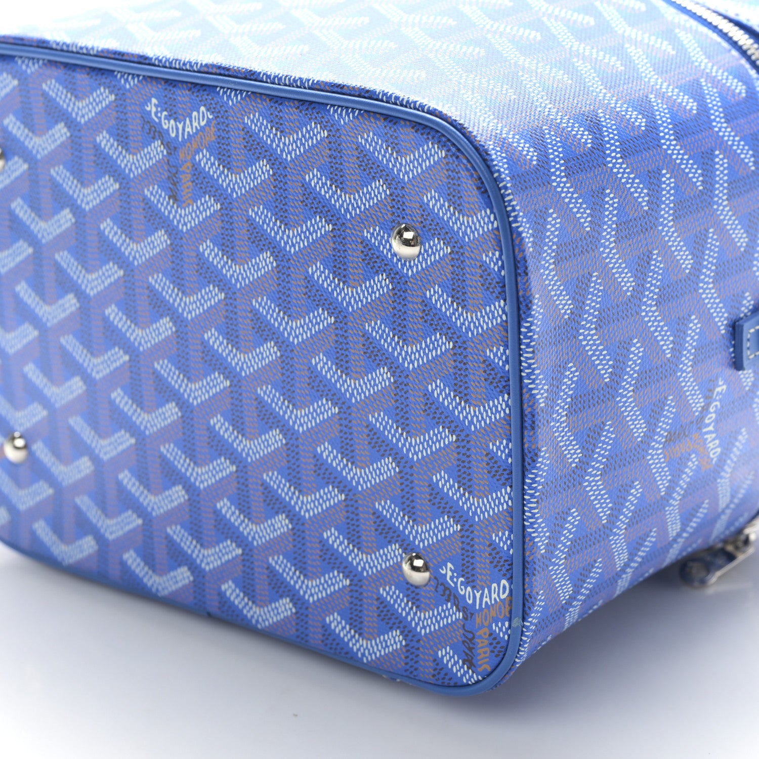 Goyard Goyardine Muse Vanity Case Sky Blue 8 of 9