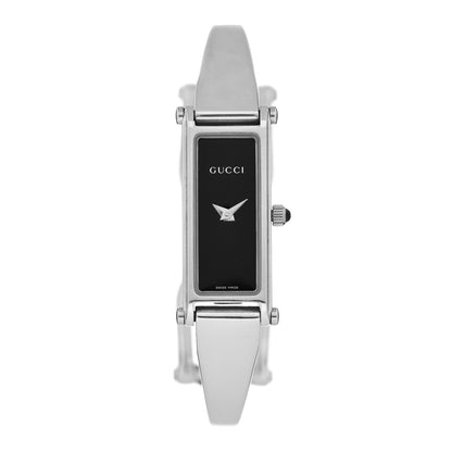 Gucci Stainless Steel 12mm 1500L Horsebit Quartz Watch Black 1 of 5