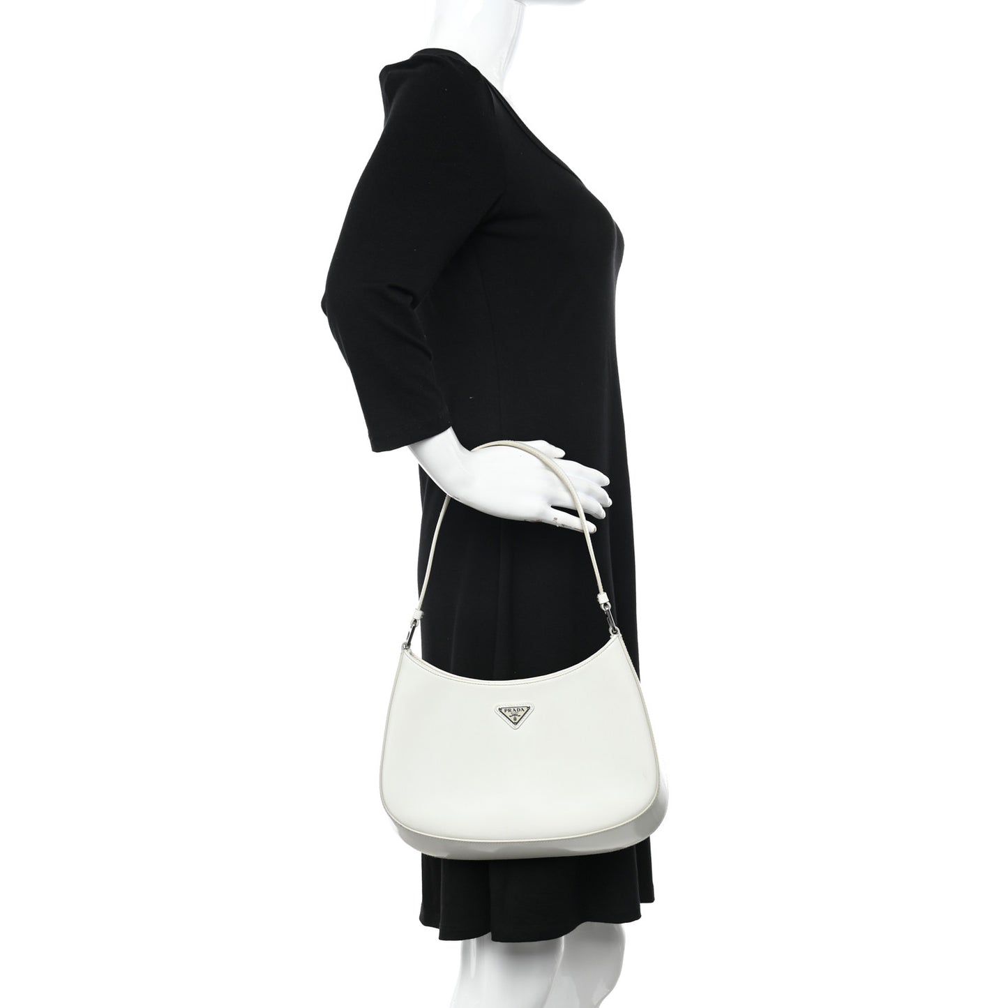 Spazzolato Cleo Shoulder Bag White