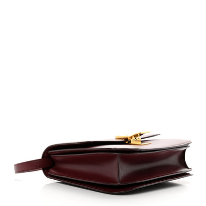 Celine Box Calfskin Medium Classic Box Flap Bag Burgundy 4 of 10