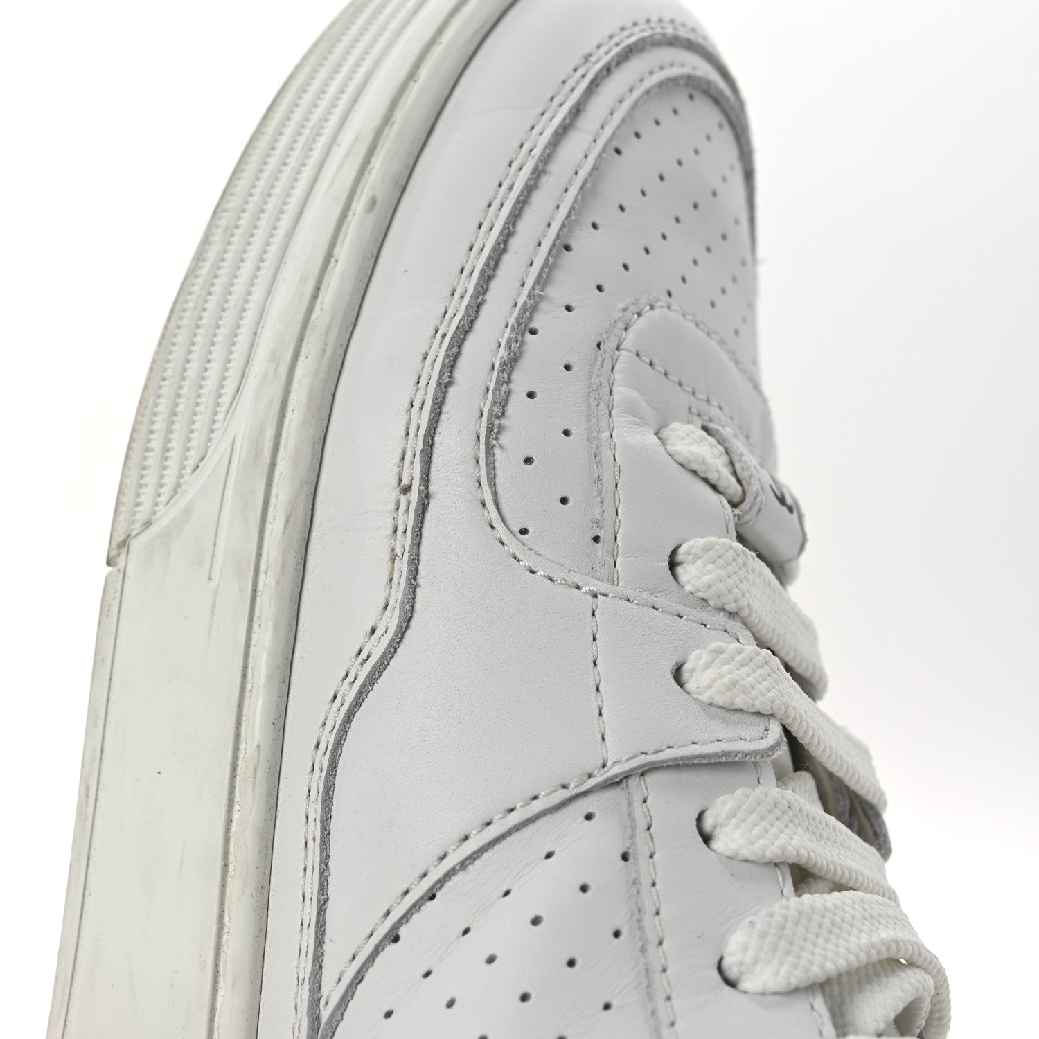 Chanel Calfskin Womens CC Sneakers 39.5 White 12 of 16
