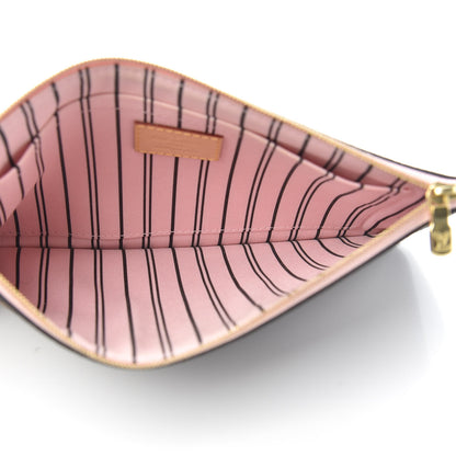Louis Vuitton Monogram Neverfull MM GM Pochette Rose Ballerine 5 of 7