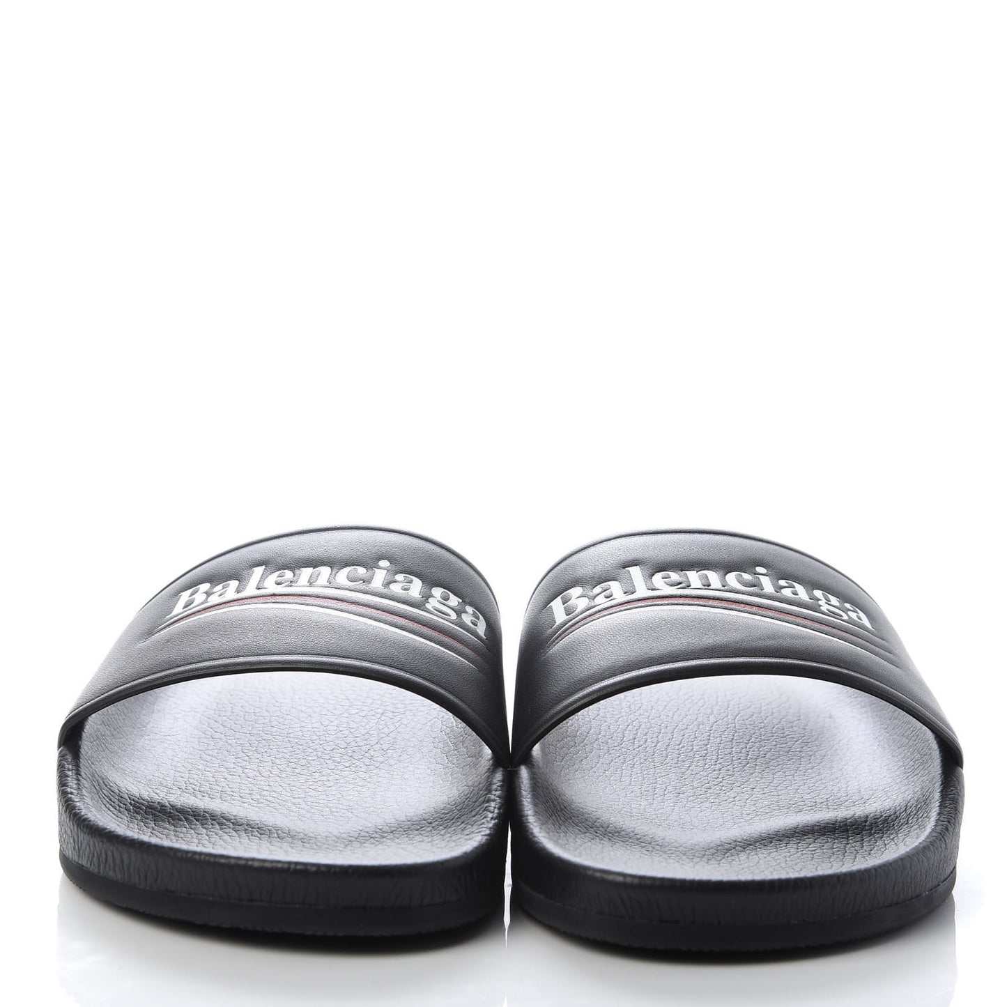 Nappa Political Campaign Logo Mens Pool Slide Sandals 40 Black White Vermillon