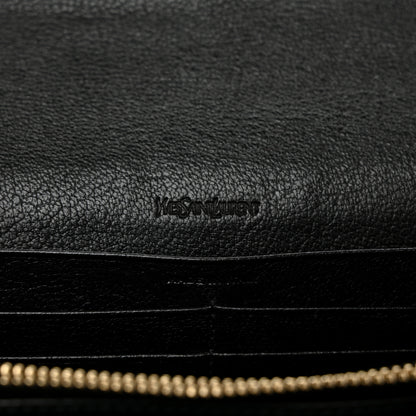 Saint Laurent Calfskin Monogram Belle de Jour Chain Clutch Black 6 of 10
