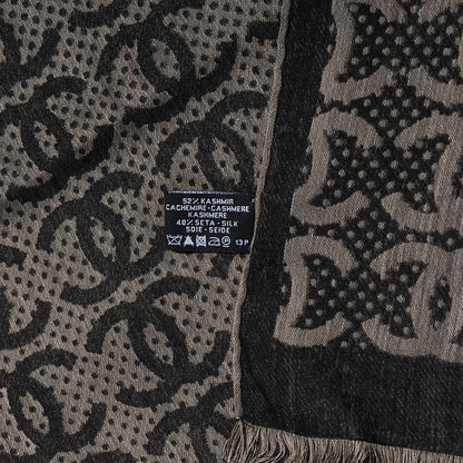 Chanel Cashmere Silk CC Logo Scarf 5 of 5