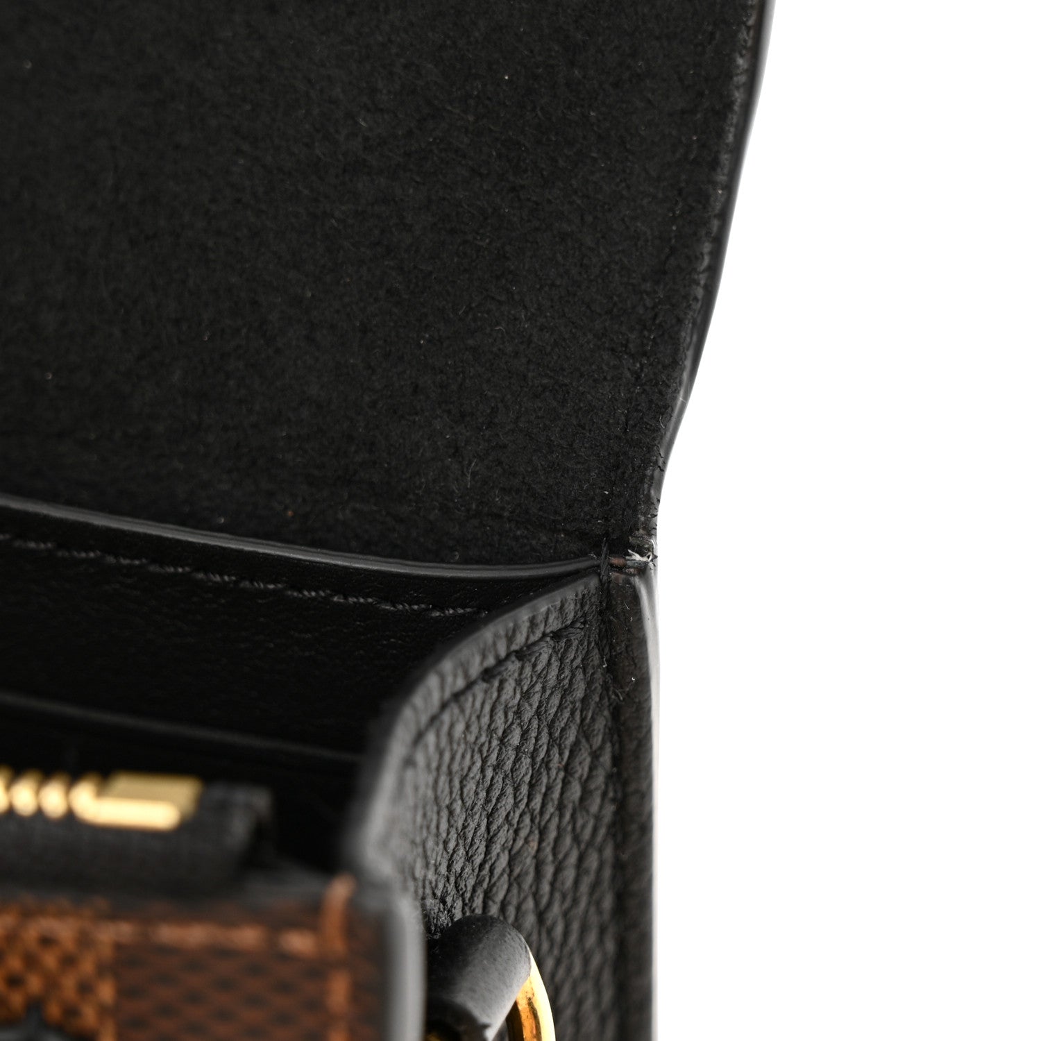 Louis Vuitton Damier Ebene Vavin Chain Wallet Black 11 of 14