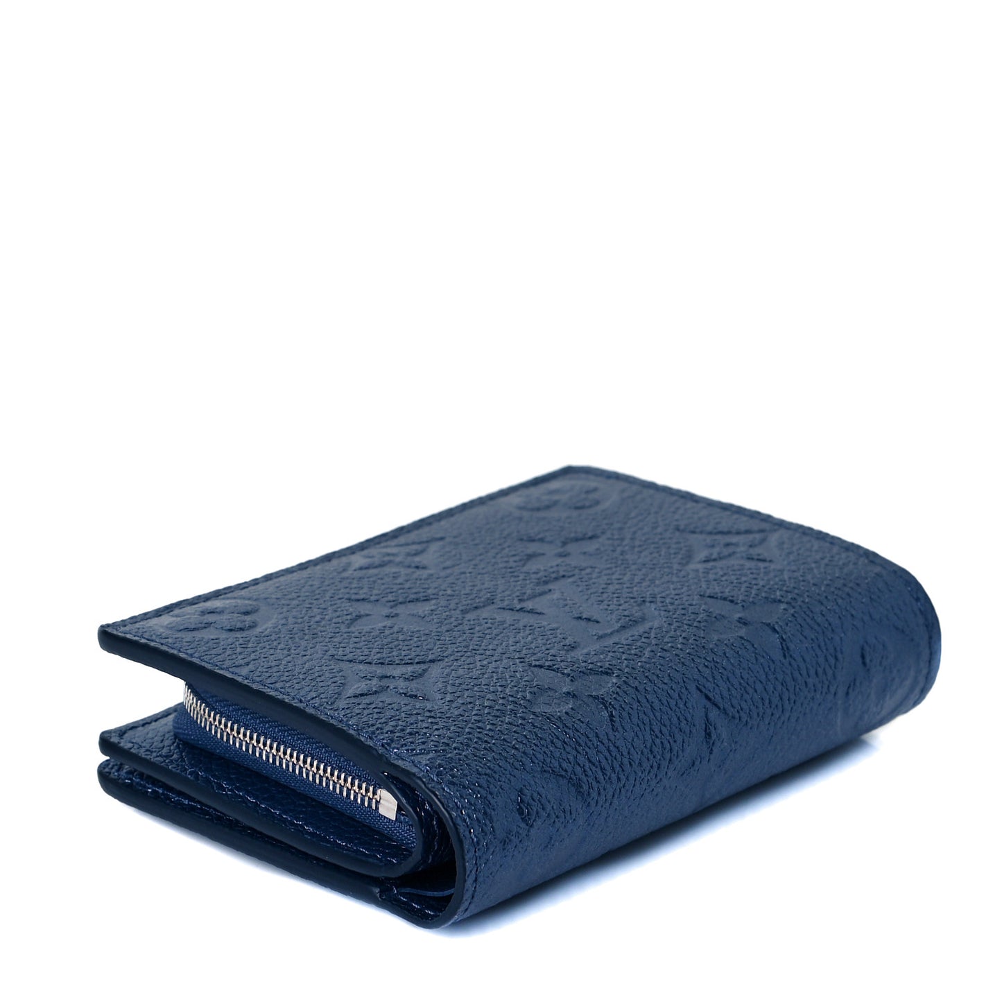 Metallic Empreinte Clea Wallet Navy Nacre
