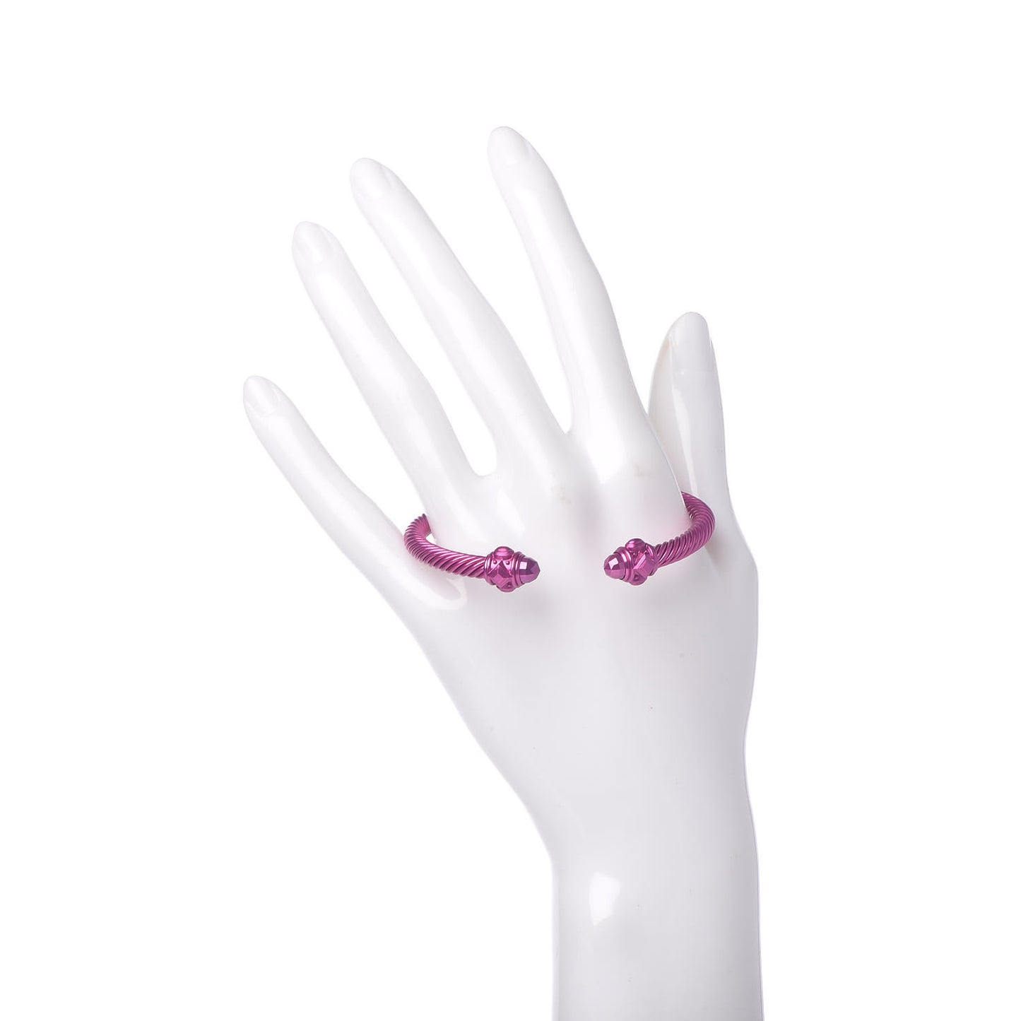 Aluminum 5mm Renaissance Bracelet Dark Pink