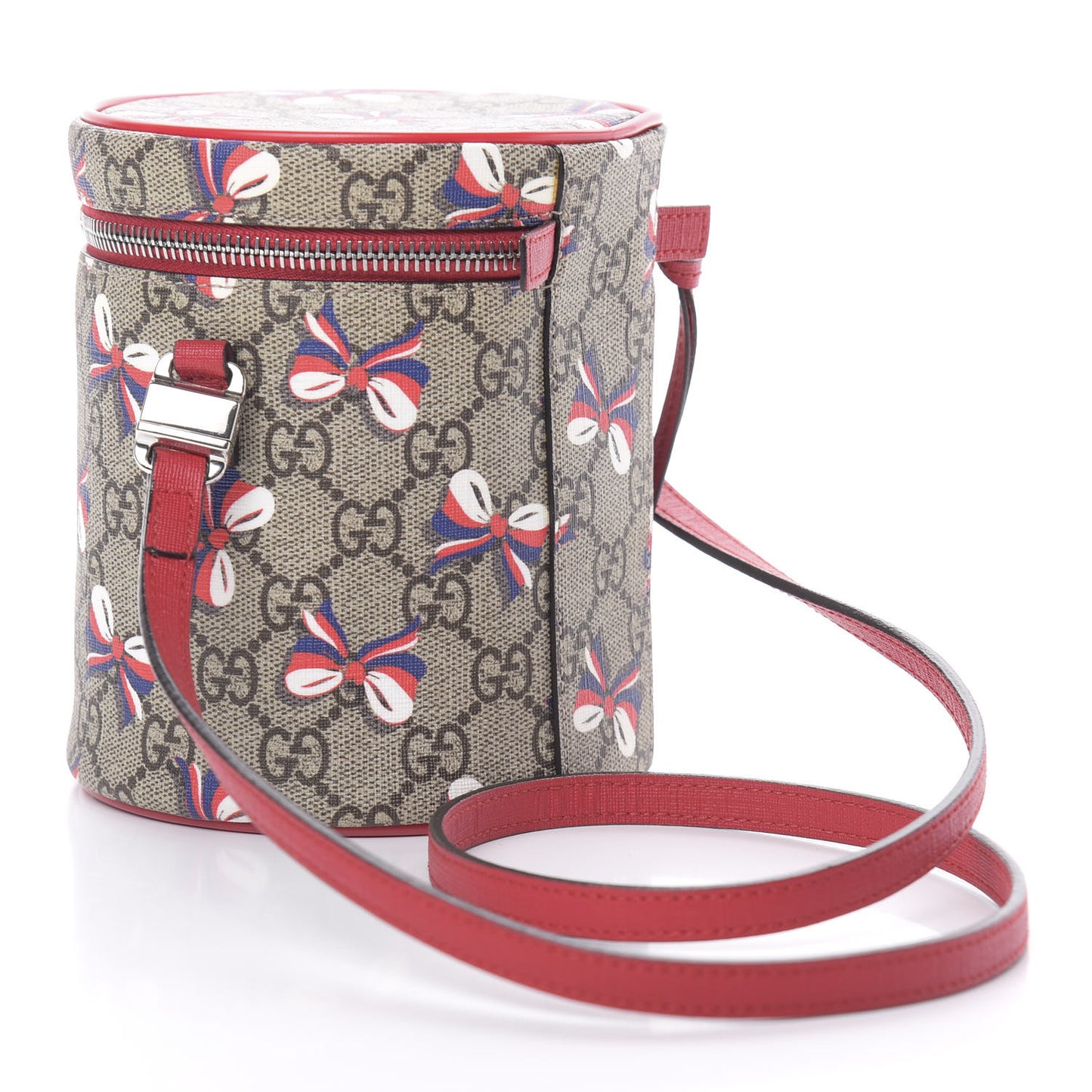 GG Supreme Monogram Childrens Sylvie Bow Print Crossbody Bag