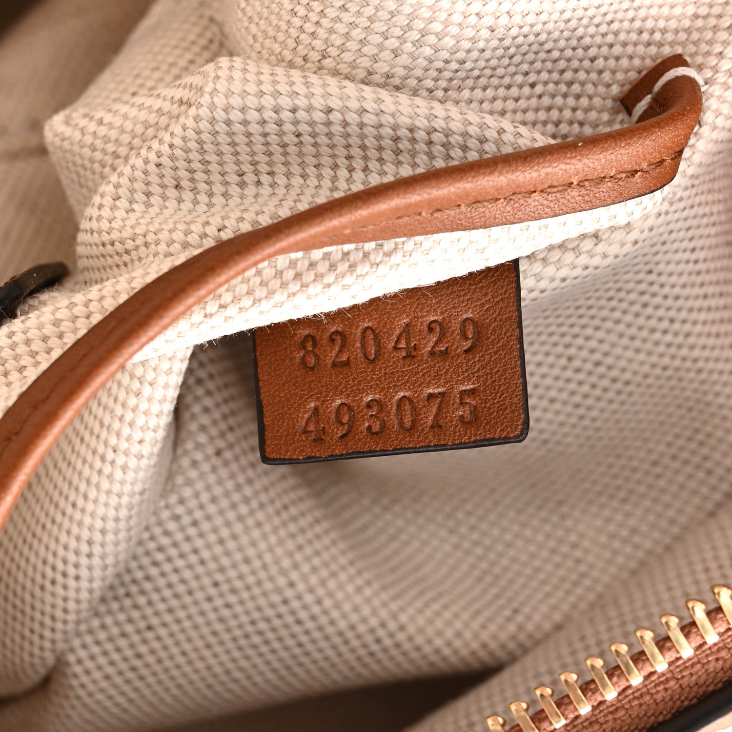 Gucci GG Supreme Calfskin Mini Blondie Bag Beige Ebony Sundial