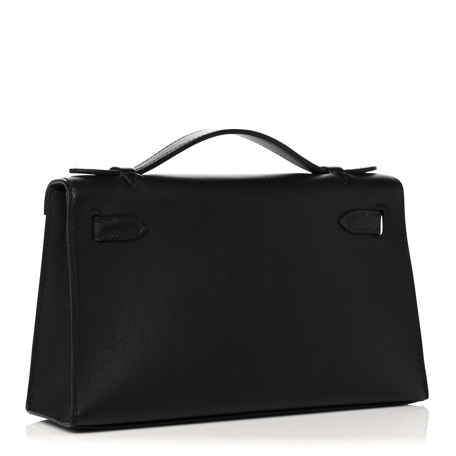 Hermes Swift Kelly Pochette Clutch Black 3 of 9