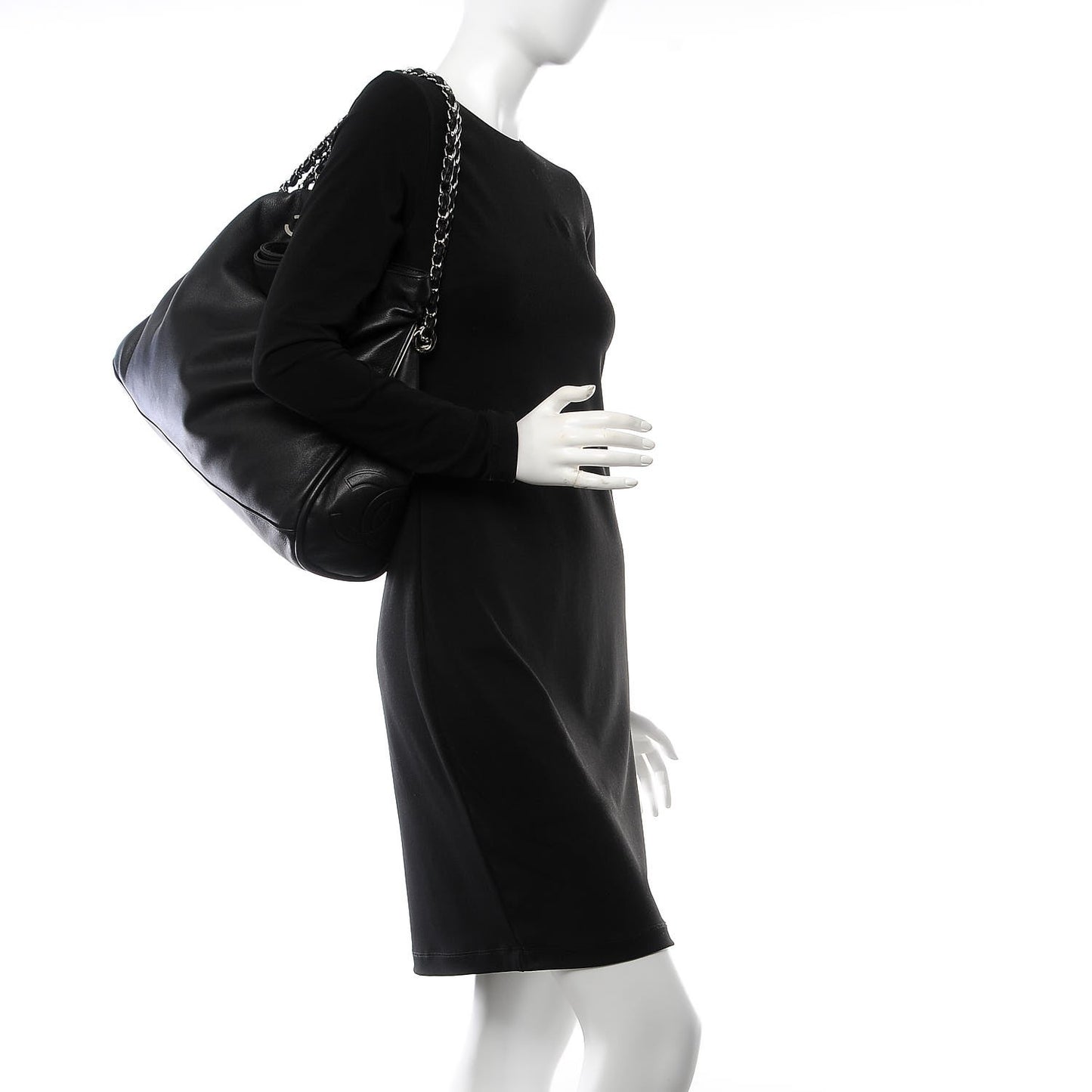 Lambskin Large Ultimate Soft Tote Black