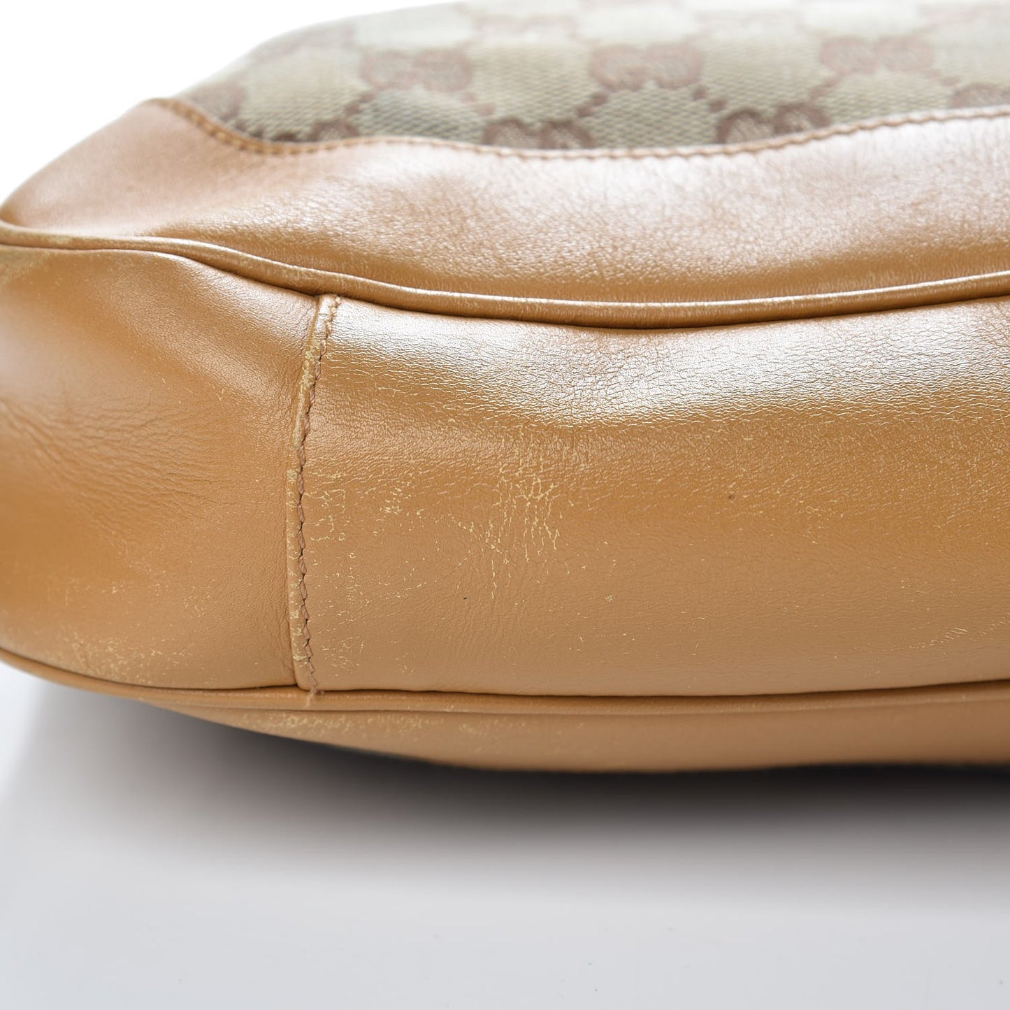 Monogram Bamboo Top Handle Bag Tan