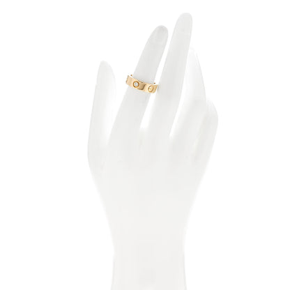 Cartier 18K Yellow Gold 3 Diamond 5.5mm LOVE Ring 49 5 2 of 6