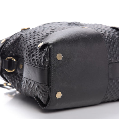 Versace Nappa Embossed Studded Tote Black 6 of 8