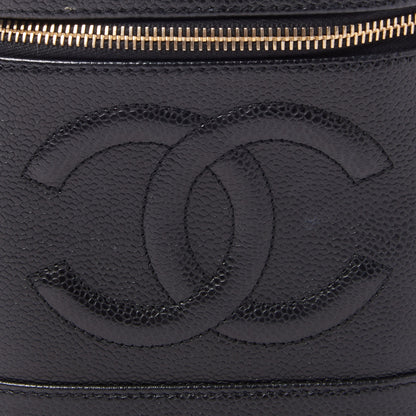 Chanel Caviar Vanity Cosmetic Case Black 6 of 9