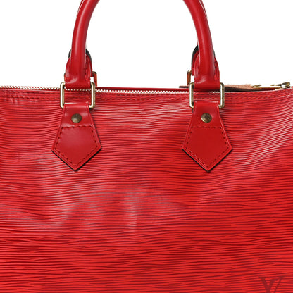Louis Vuitton Epi Speedy 25 Rouge 8 of 13