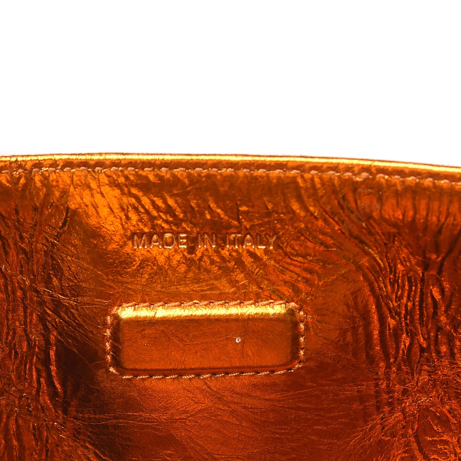 Christian Dior Metallic Calfskin Large Diorever Flap Orange 6 of 8