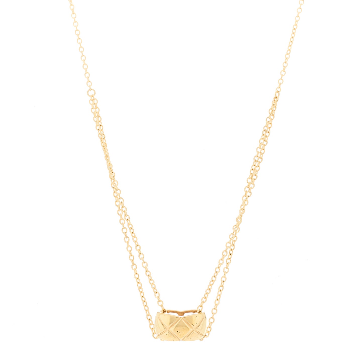 18K Yellow Gold Coco Crush Pendant Necklace