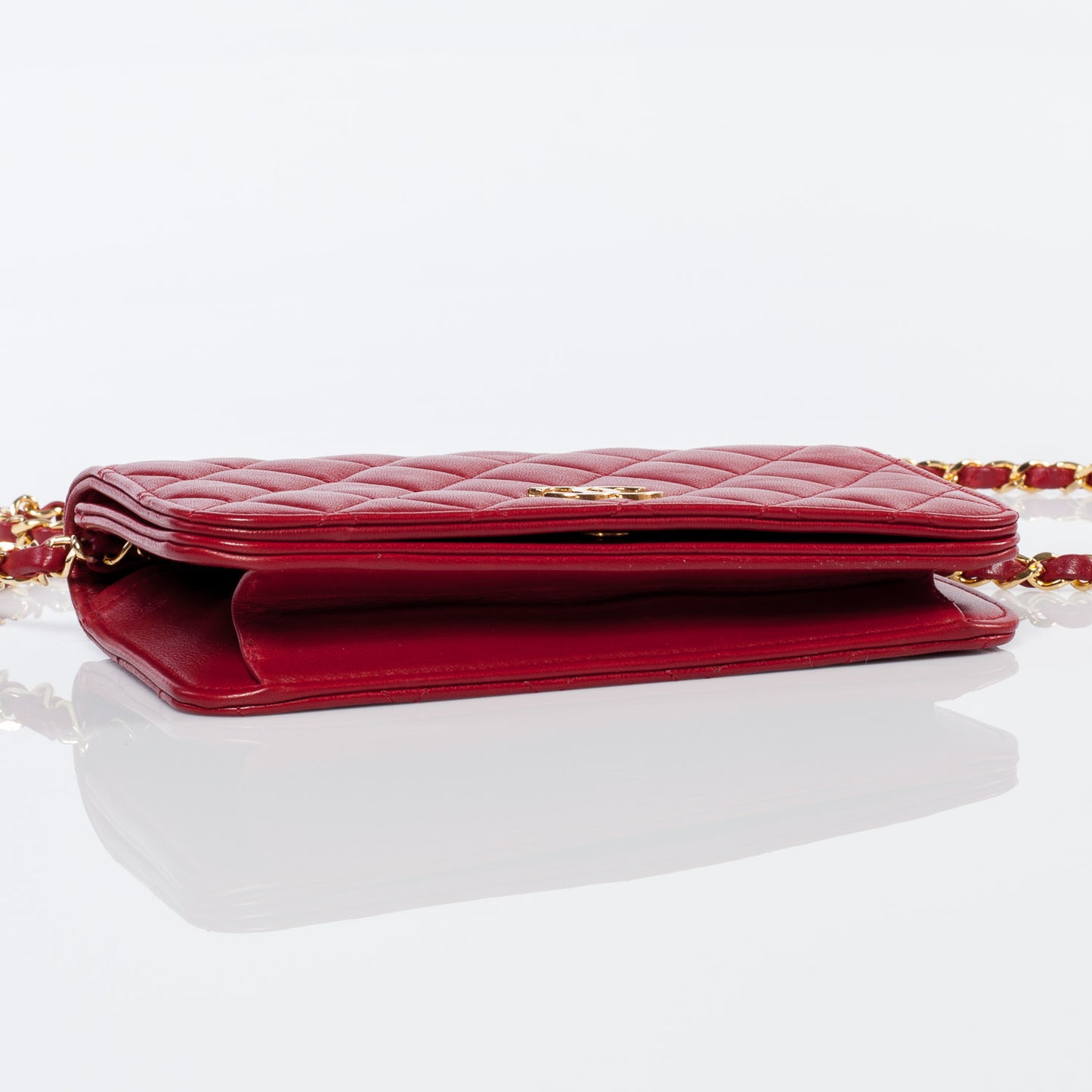 Lambskin Small Flap Red