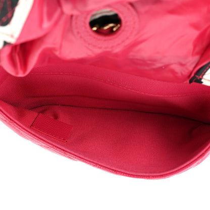 Chanel Caviar Fabric Quilted Foldable Tote With Chain Pink Multicolor 8 of 20