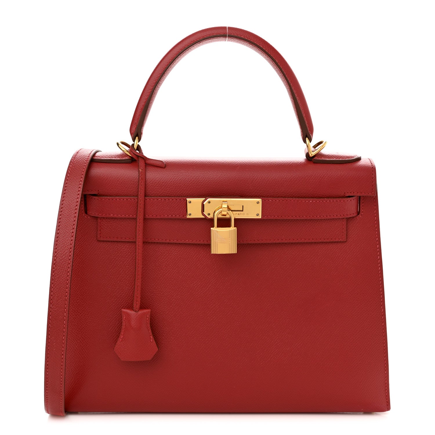 Hermes Courchevel Kelly Sellier 28 Rouge Vif 1 of 14